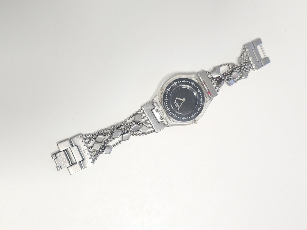 Montre femme Swatch Brim Over ancienne, rétro, vintage, fonctionnelle, collectio