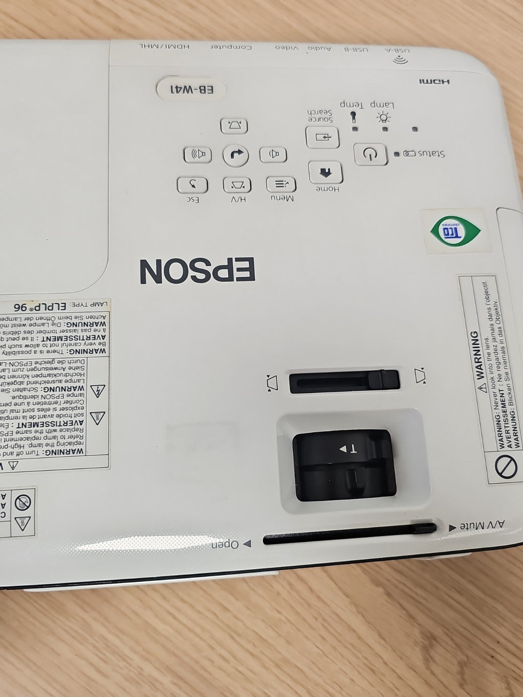 Projecteur EPSON 3LCD EB-W42 portable blanc, vidéoprojecteur HDMI
