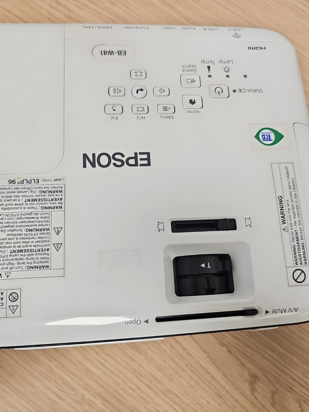 Projecteur EPSON 3LCD EB-W42 portable blanc, vidéoprojecteur HDMI