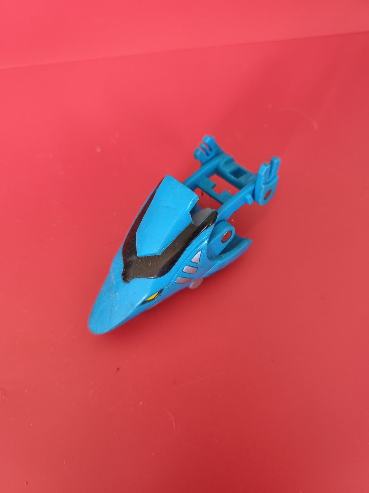 Accessoire Power Rangers Jungle Fury Shark Strike Rider bleu pour figurine artic
