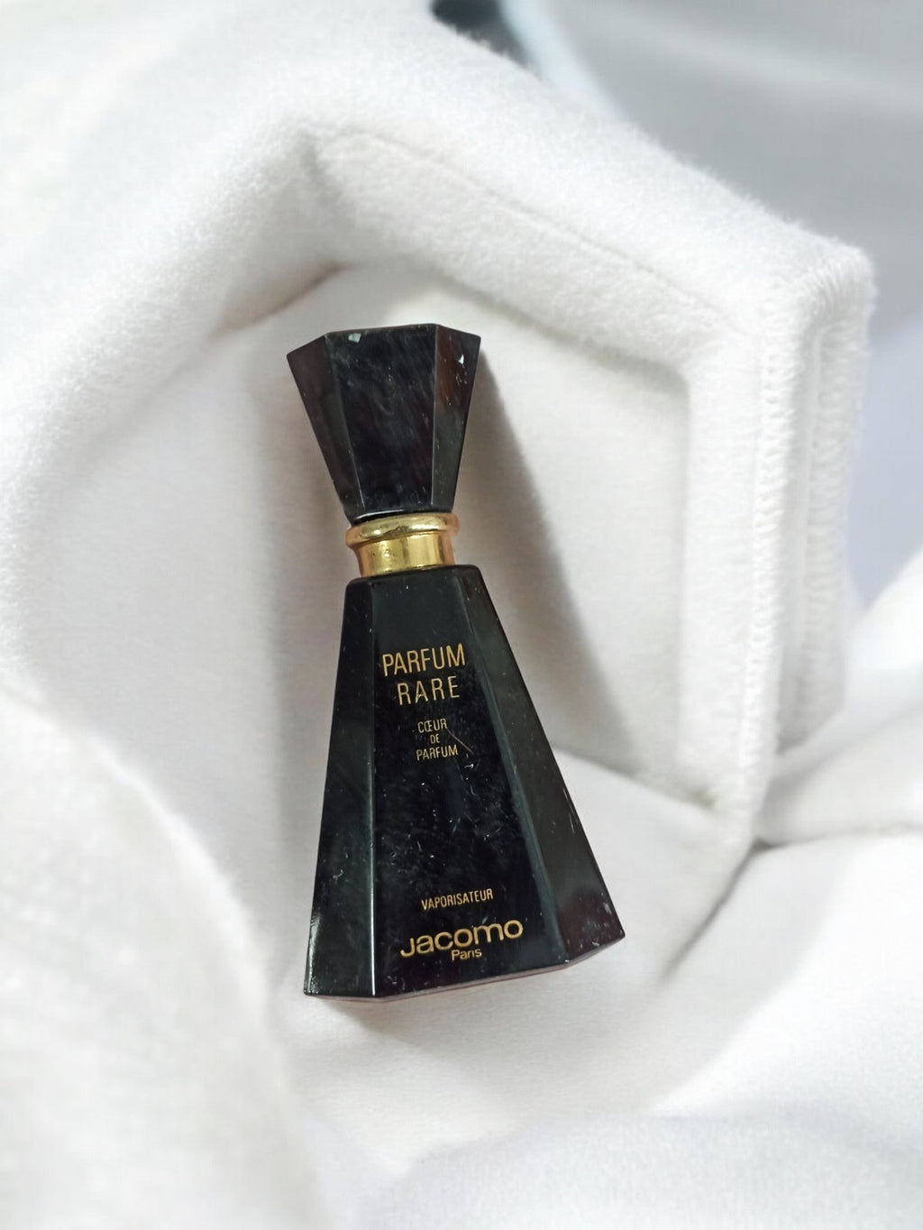 Flacon factice Jacomo Parfum Rare ancien noir déco vintage parfum Paris