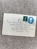 Lettre affranchie Royaume-Uni 1976 timbres Elizabeth II, cachet Croydon philatél