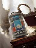 Porte-clés publicitaire vintage Mont Blanc Continental, ancien, logo montagne