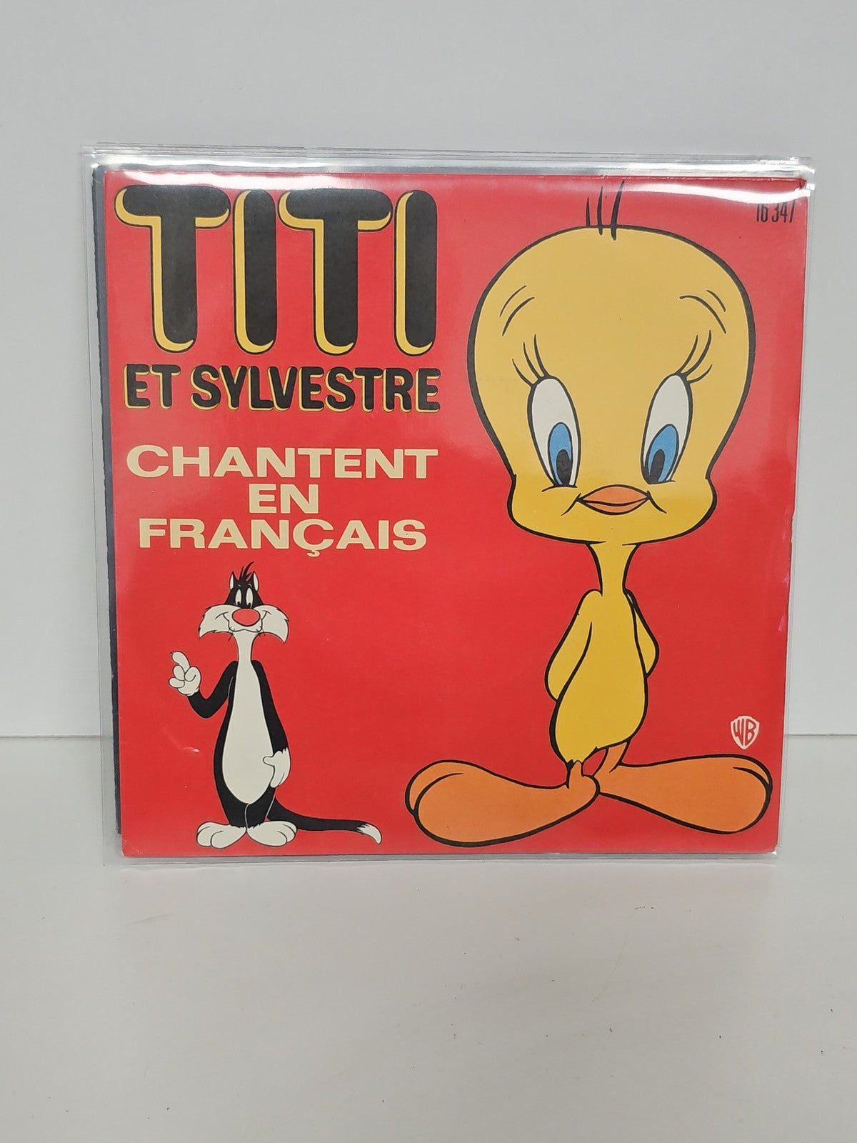 Vintage 45 tours ancien disque vinyle Titi et Sylvestre Looney Tunes collection