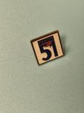 Vintage pin's Pastis 51 carré publicitaire ancien collection bar bistrot