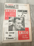 Journal ancien France Football 1968 Bastia Division 1 Fontaine Calcio vintage