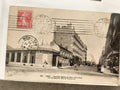 Carte postale ancienne Paris Métro Volontaires timbre 10c 1900s CPA vintage