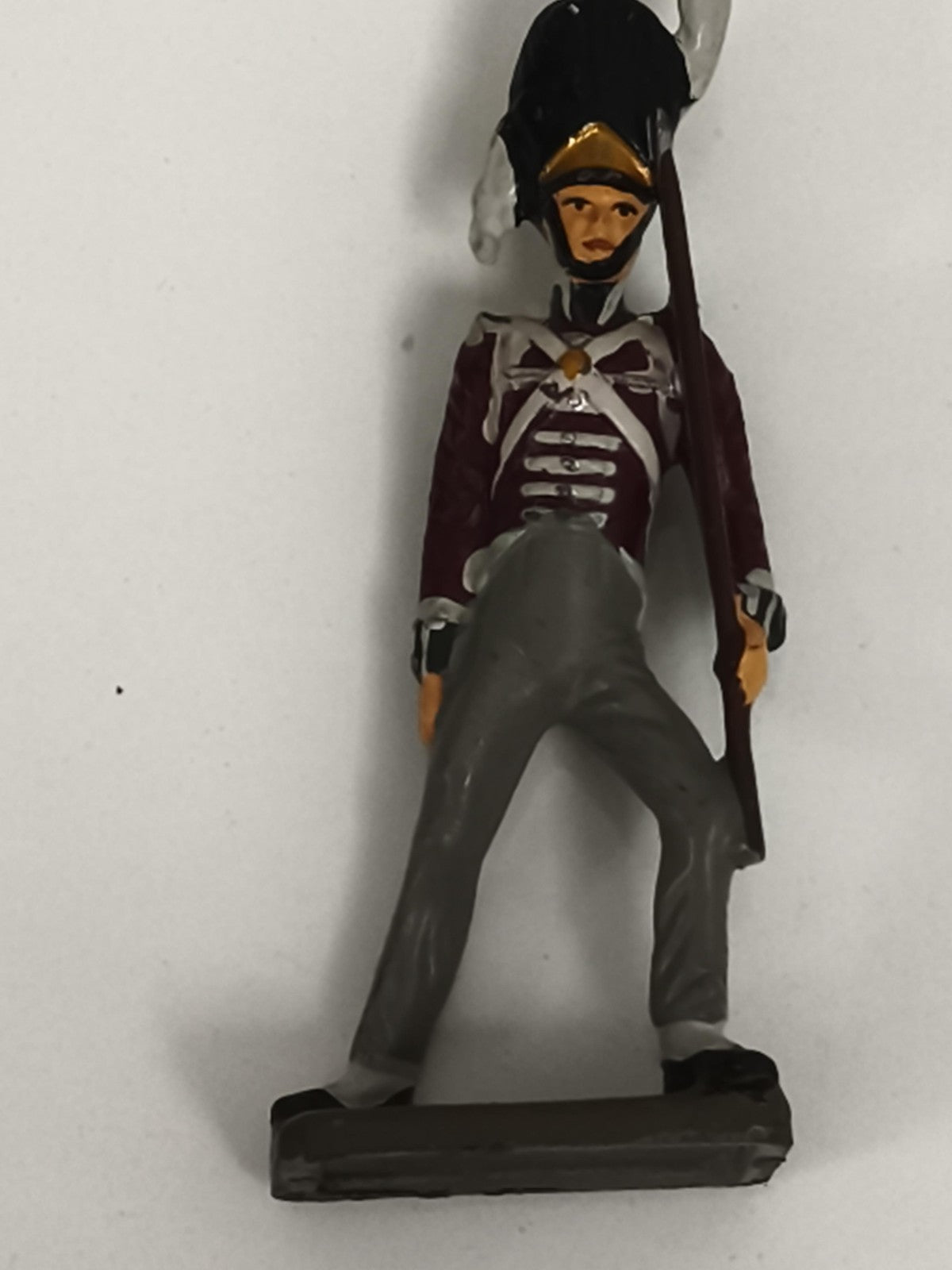 Figurine soldat ancien en plomb uniforme empire peinte main vintage militaire