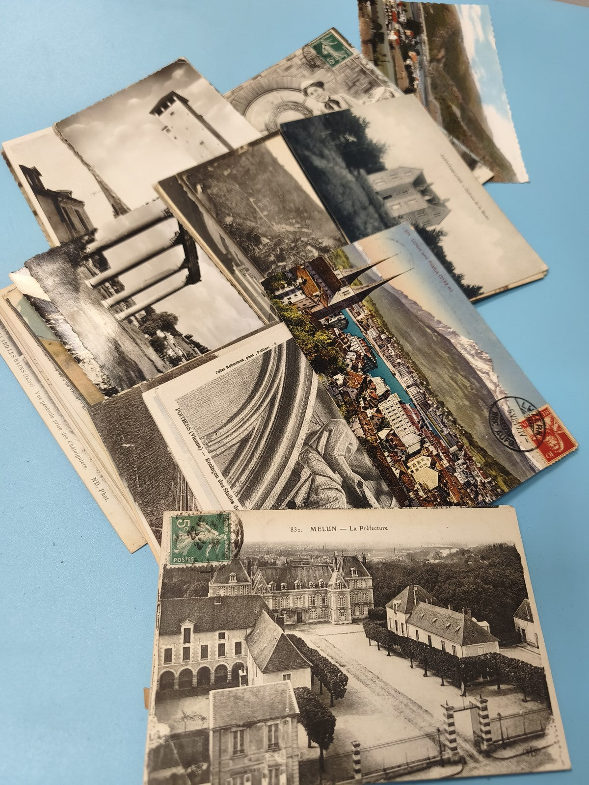 Lot cartes postales anciennes CPA divers lieux, paysages & monuments vintage
