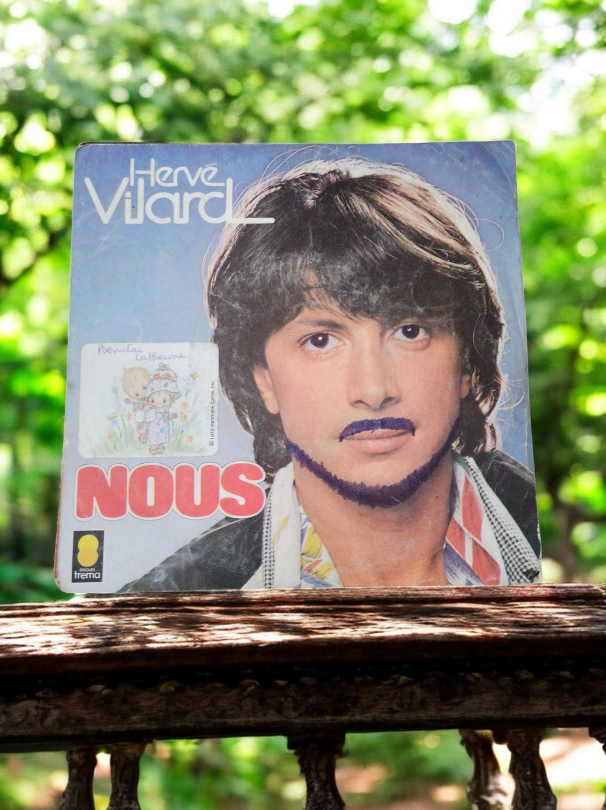 "Vinyle 45 tours rare de Hervé Vilard - Édition Vintage"