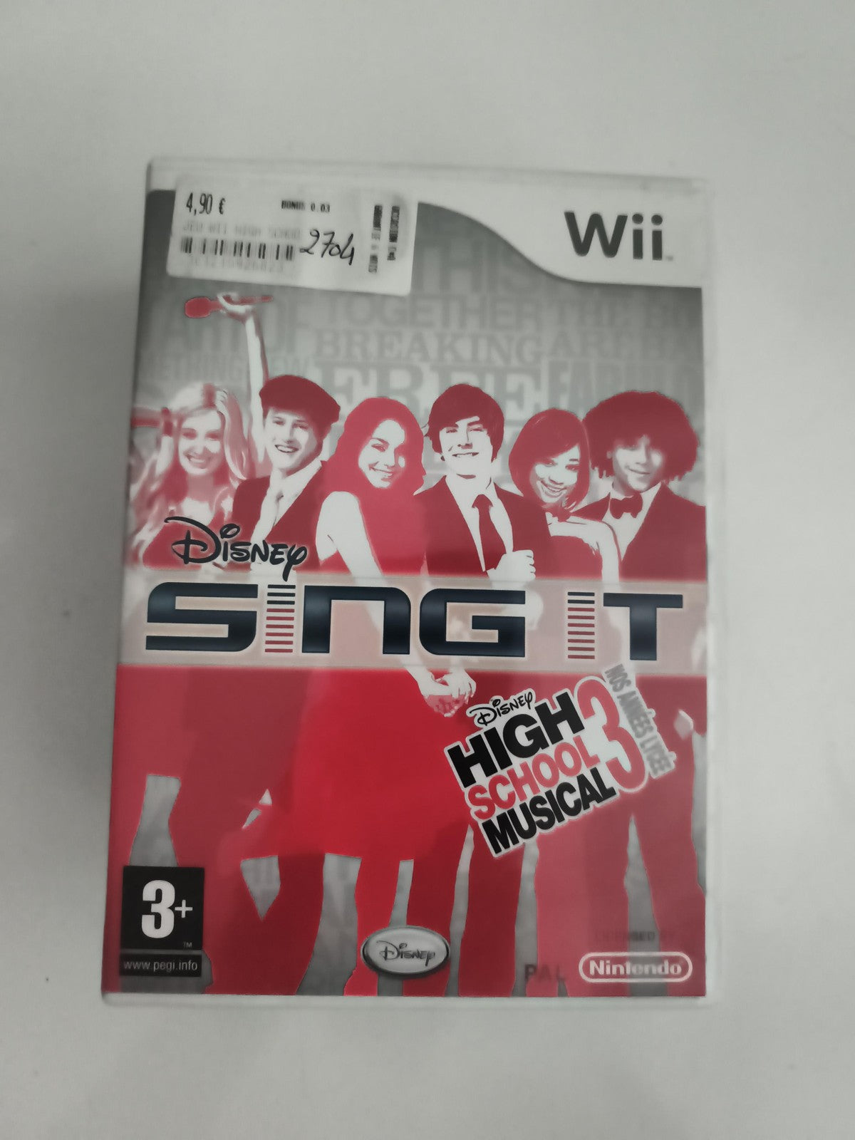 Jeu Wii Disney Sing It High School Musical 3 Nintendo sans notice