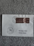 Lettre oblitérée Suède 1963 timbre Gustaf VI Adolf cachet Gällivare philatélie (
