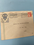 Ancienne enveloppe oblitérée début XXe philatélie St-Brieuc Lyon vintage
