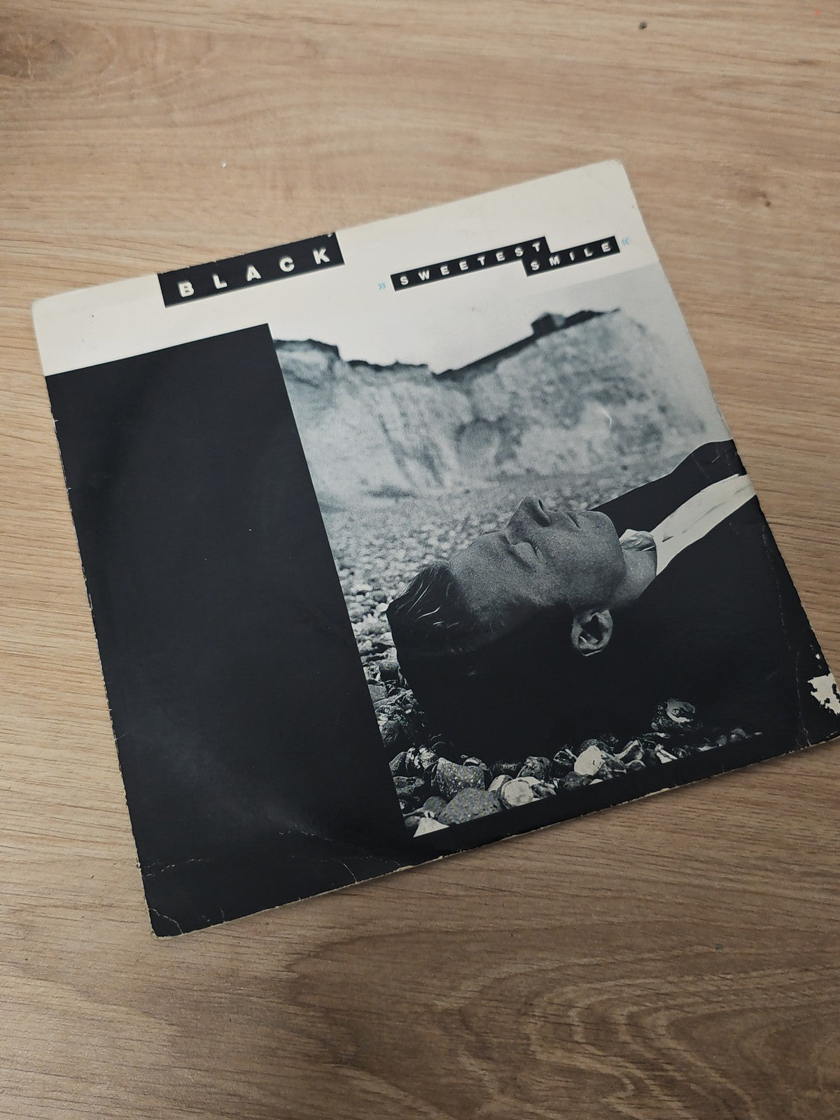 Vintage 45 tours vinyle noir ancien disque rétro collection musique occasion
