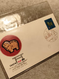 Enveloppe premier jour 1967 Nara Sheep timbre Japon horoscope mouton philatélie