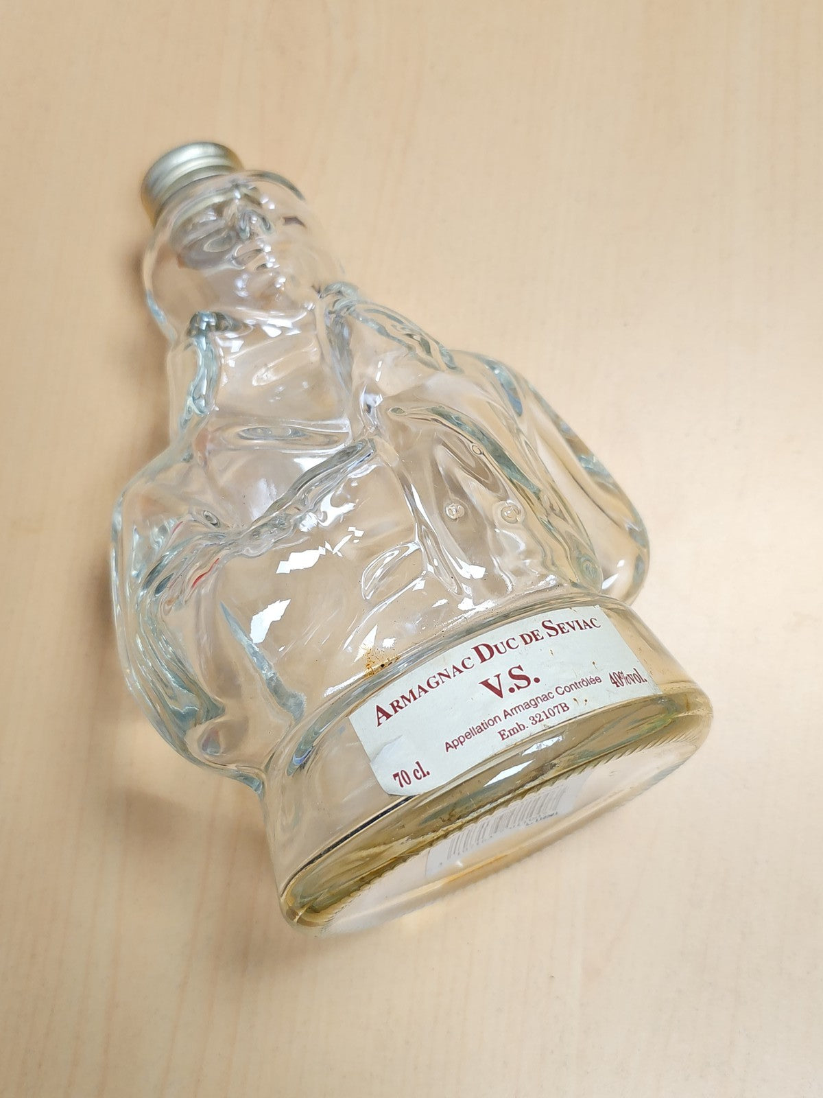 Bouteille Armagnac vintage Duc de Séviac Napoléon vide ancien rare collection