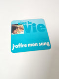 Ancien autocollant publicitaire rétro "Vive la vie" grand format collection déco