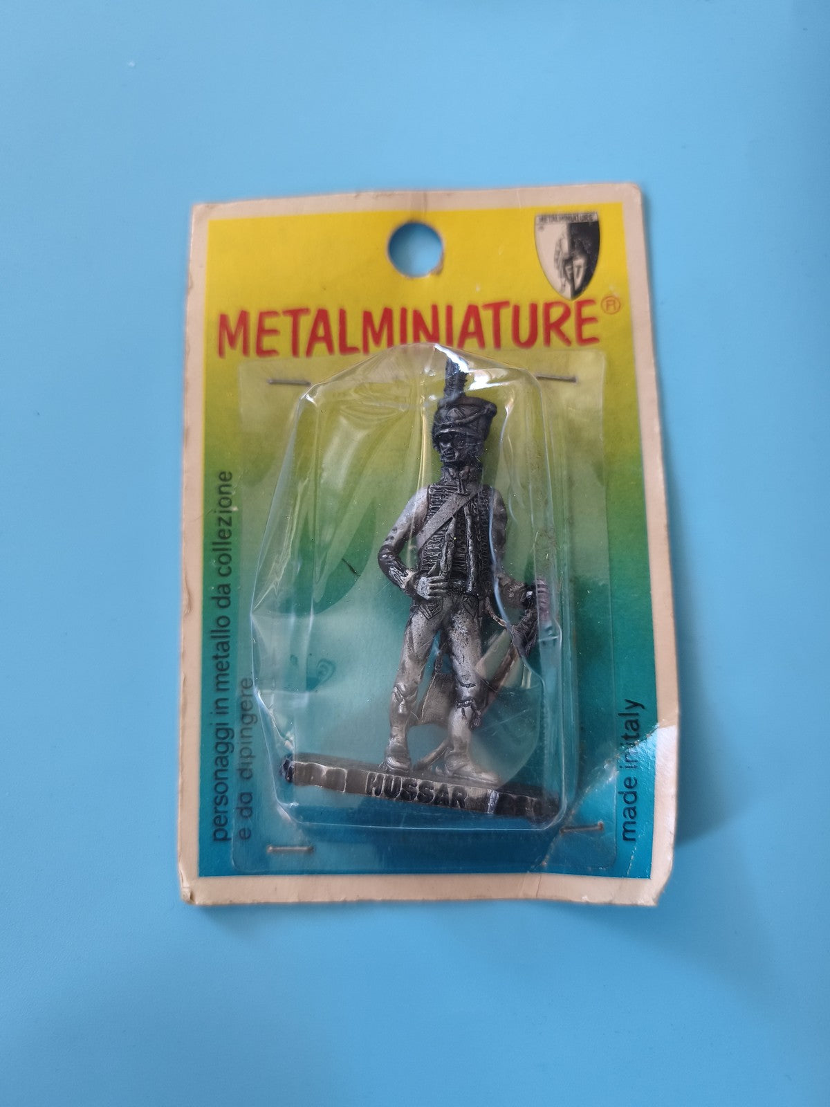 Figurine vintage soldat en métal ancien miniature collection plomb rare rétro