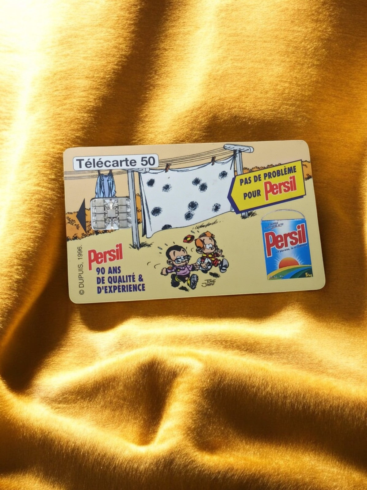 Télécarte 50 unités vintage Persil 1996 Pub BD Publique Rare