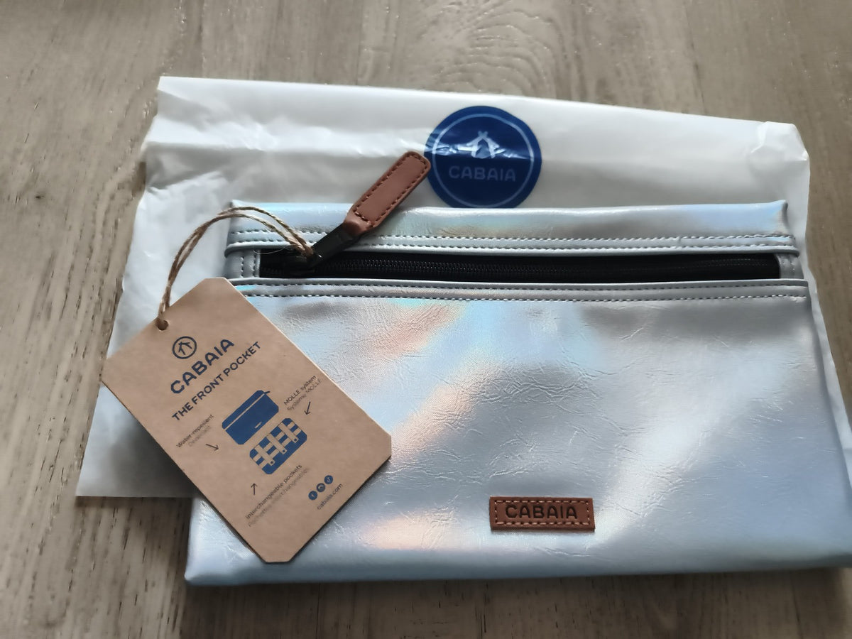 Pochette Cabaia holographique neuve 24 cm, accessoire sac amovible