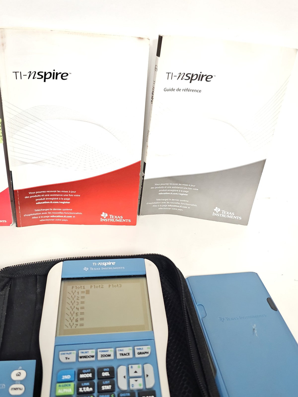 Calculatrice graphique TI-Nspire Texas Instruments + clavier TI-84 PLUS, complèt