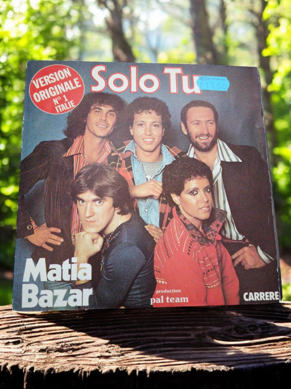 Vinyle 45 tours Matia Bazar Solo Tu vintage, pochette originale Italie Carrere