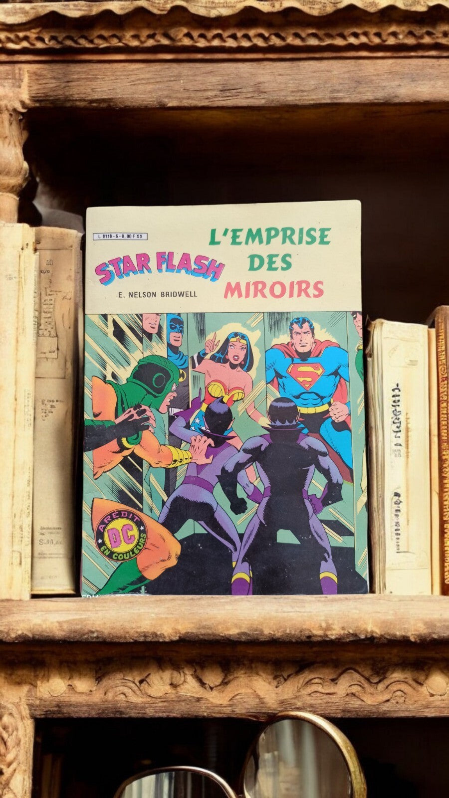 Bande dessinée Star Flash DC vintage années 70, L?emprise des miroirs, Aredit