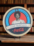 Dessous de verre vintage Coca Cola Olympique de Marseille Luiz Gustavo rond