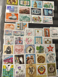 Lot de timbres Hongrie thématiques animaux, architecture, art et nature philatél
