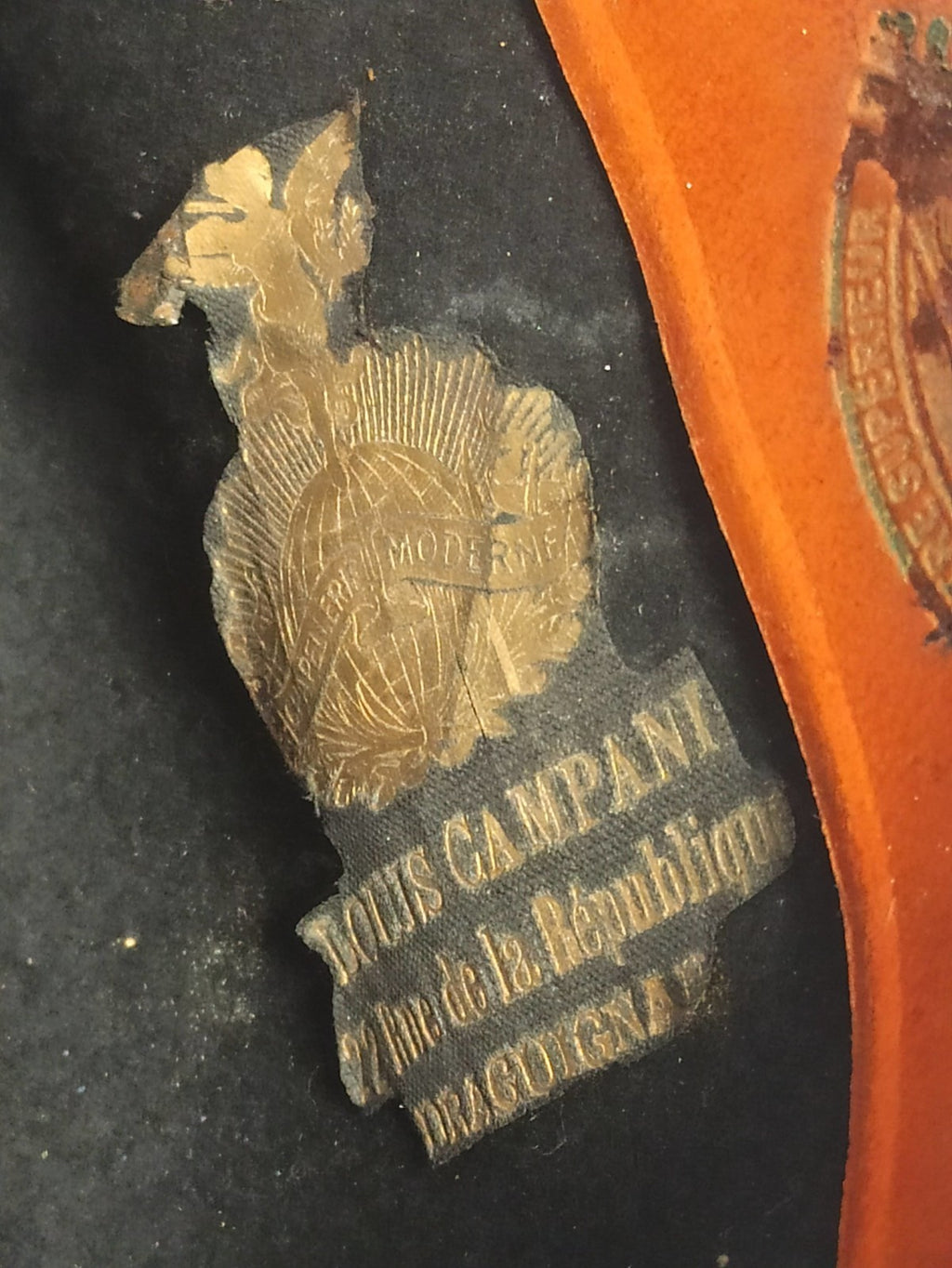 Chapeau homme ancien Louis Campani vintage noir rétro France accessoire