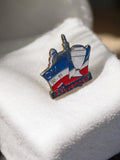 Pin's OM 90-91 Le Provençal vintage rétro, badge Olympique de Marseille ancien