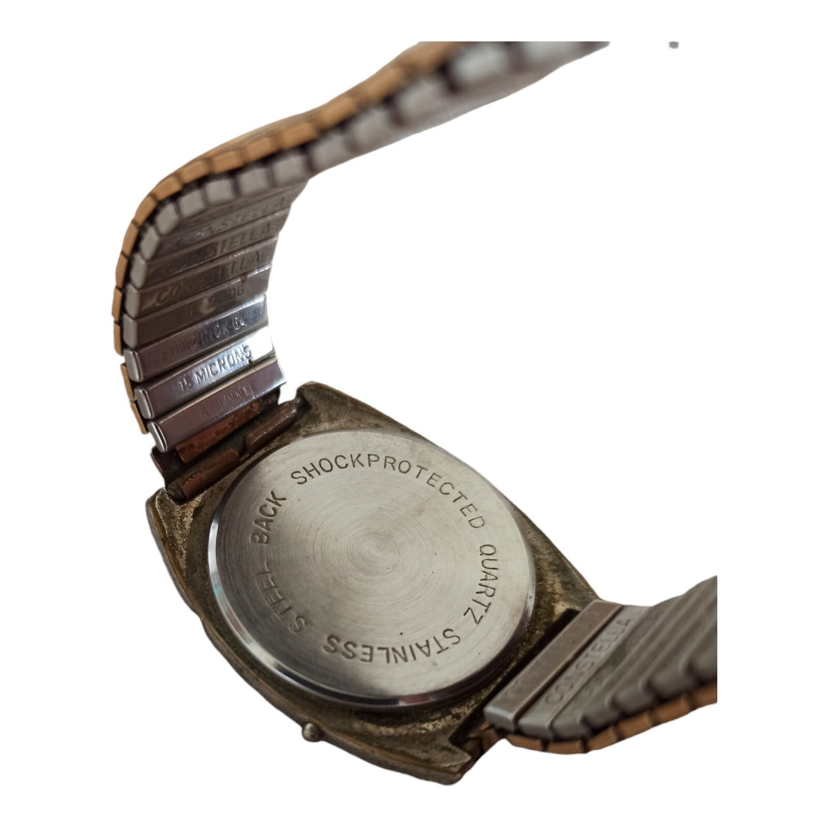 Montre digitale DUKE Flatline vintage acier bicolore rétro années 70 rare