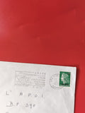 Enveloppe philatélie oblitérée Réunion timbre Marianne vert cachet visible