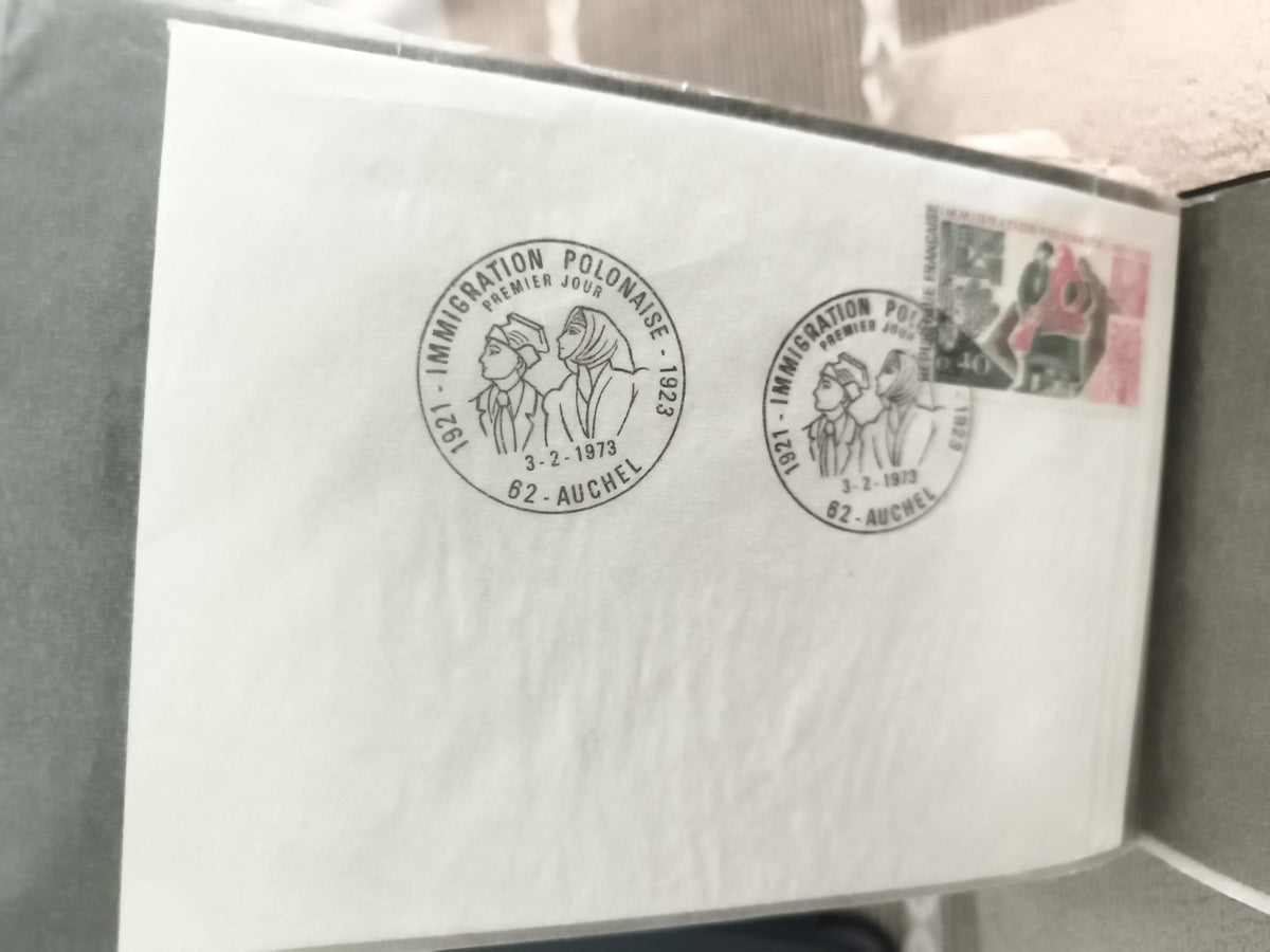 Lettre FDC Immigration Polonaise 1973 Auchel oblitération Premier Jour
