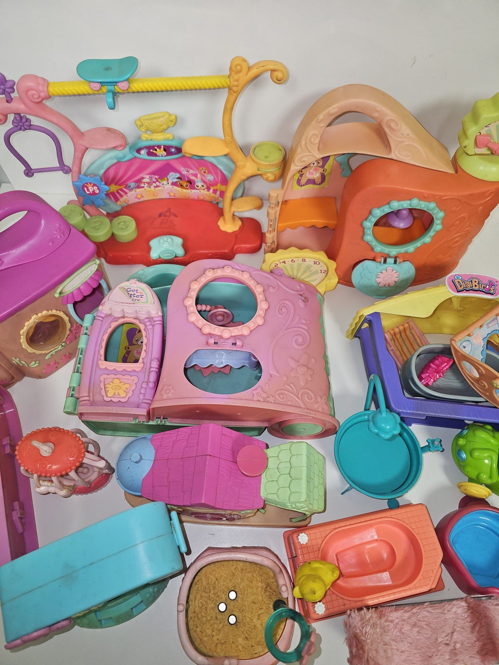 Gros lot maisons et accessoires Littlest Petshop Petshop maison animaux jouets e