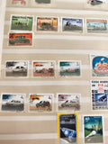 Timbres anciens Magyar Posta Hongrie autos trains cosmonautes lot thématique