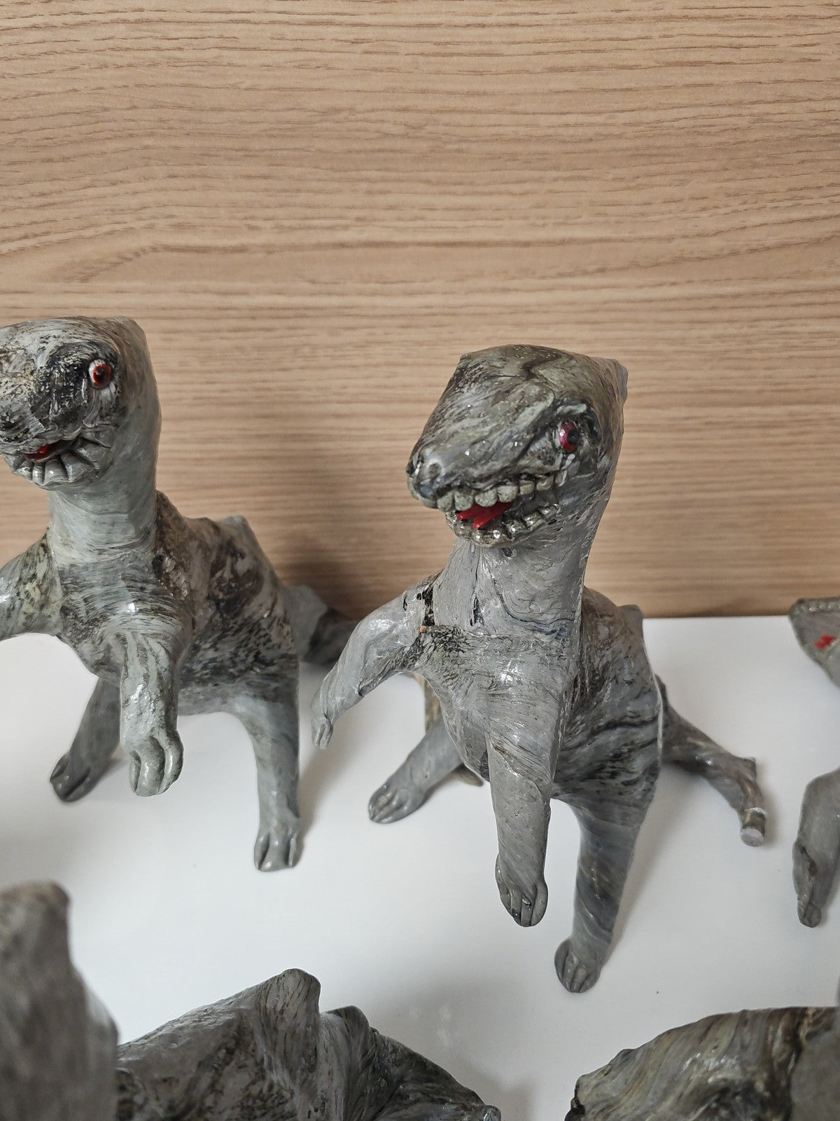 Lot de dinosaures anciens vintage, rare collection galerie d?art, figurines rétr