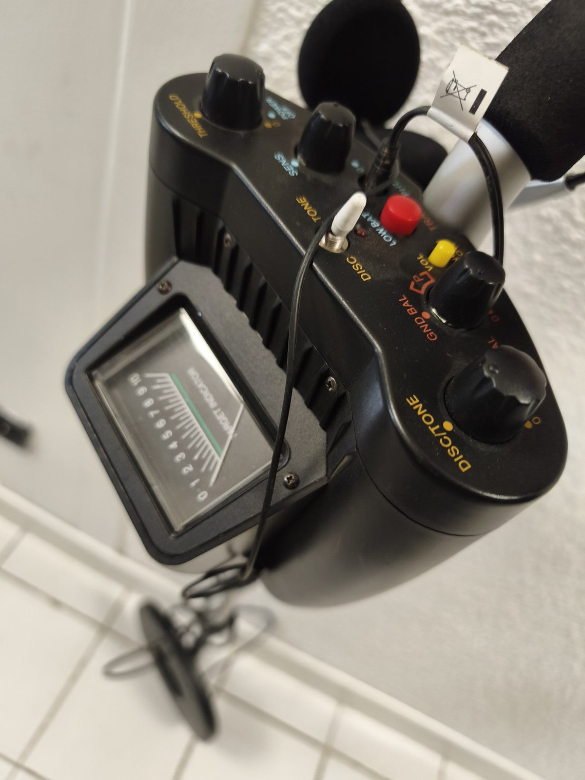 Détecteur de métaux vintage avec casque audio Koss Minelab ancien collection