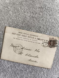 Carte postale CPA GB Ireland 1887 oblitérée timbre 15d St Claude Jura