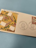 Enveloppe FDC premier jour d?émission Journée du Timbre 1974 Lyon timbre rouge