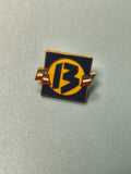 Pin's vintage Bouches du Rhône n°13 bleu jaune ? collection régionale ancien