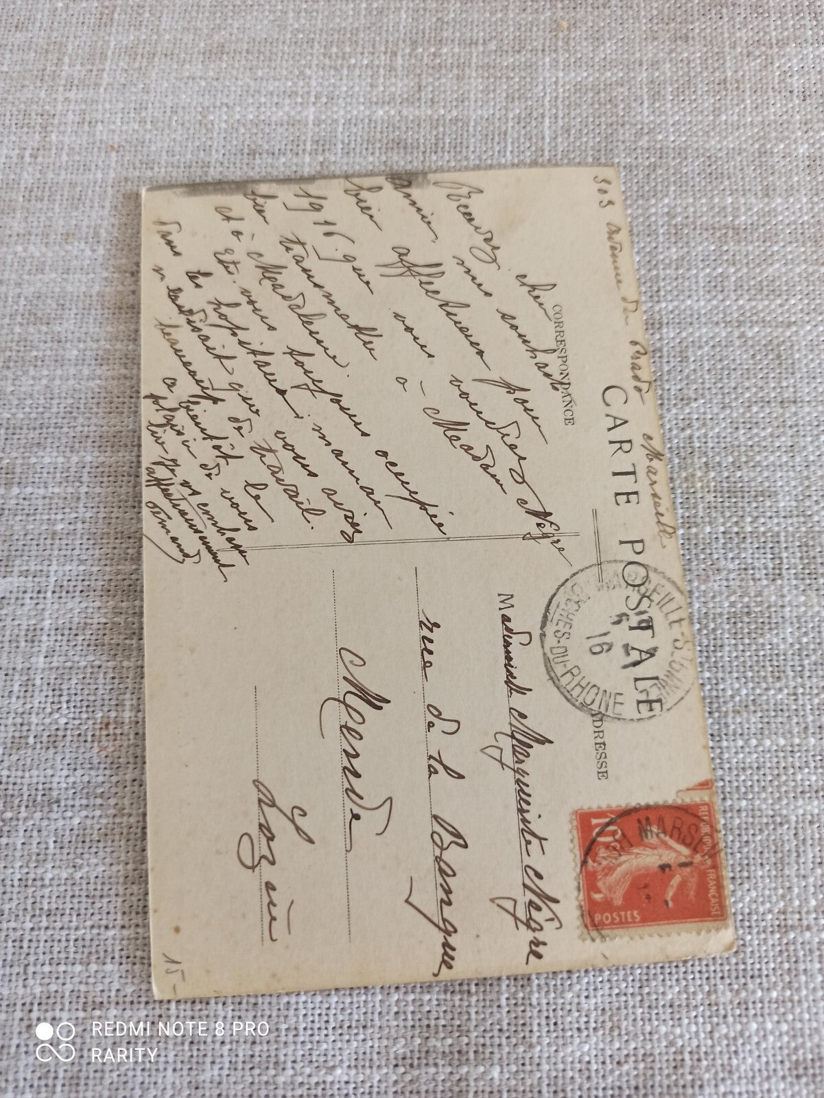 Carte postale ancienne Marseille Compagnie Transatlantique navire Le Courrier d’