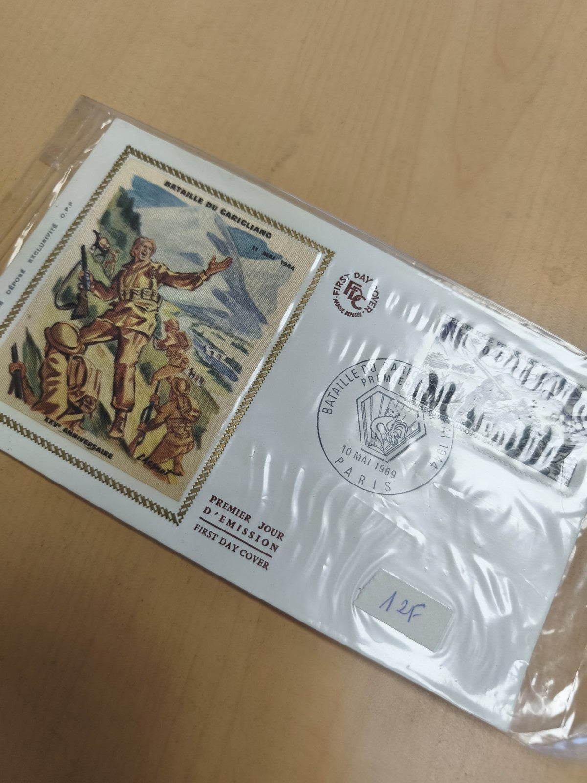 Enveloppe Premier Jour Bataille du Garigliano 1969 Paris FDC philatélie
