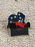 Pin's vintage SOFIREC Formule 1 drapeau Europe auto course (Ref 3)