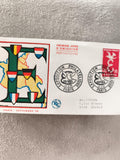 Lettre FDC Premier Jour 1958 Exposition Philatélique Paris Europa