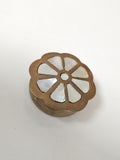 Petite boîte à bijoux ancienne en laiton, vintage, marque Ancienne, déco rétro