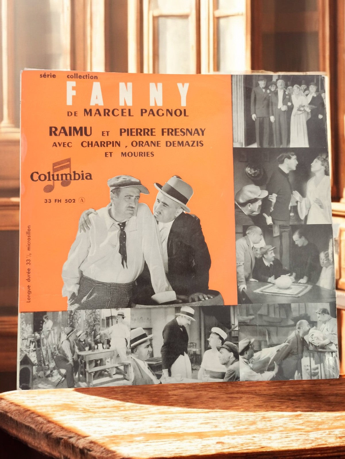 Vintage vinyle 33 tours 25 cm Fanny Marcel Pagnol disque ancien collection