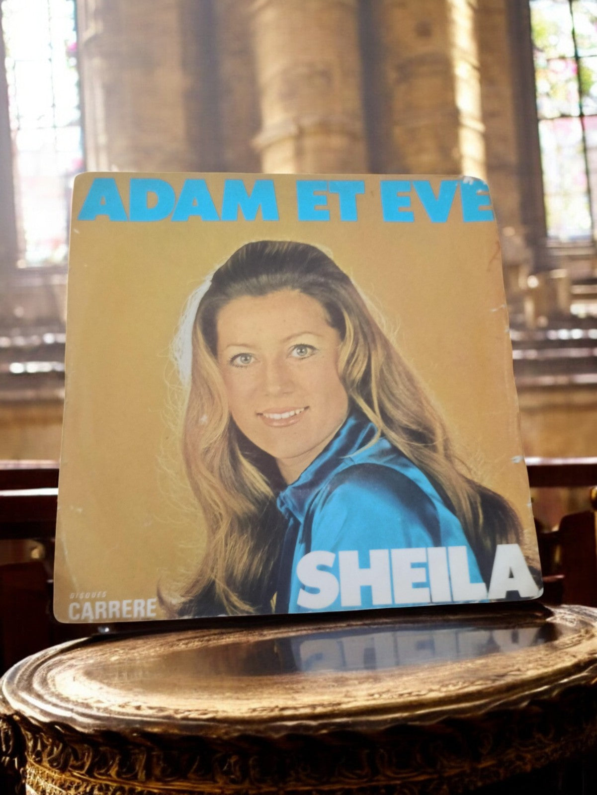 Vinyle 45 tours Sheila Adam et Eve Carrere vintage années 60 pochette photo
