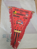 Fanion ancien Club Athlétique Cheminots Oullins Lyon vintage sport rétro