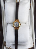 Montre femme Younger Bresson vintage cadran rond doré rétro à pile